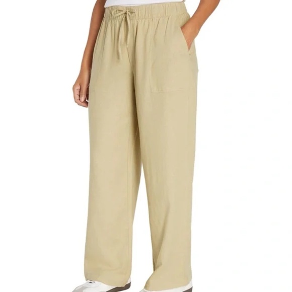 GAP Pull-on Wide Leg Linen Pants | M Tall - Picture 1 of 10